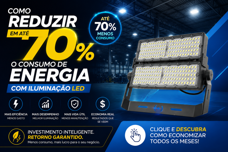 Como Reduzir em Até 70% o Consumo de Energia com Iluminação LED