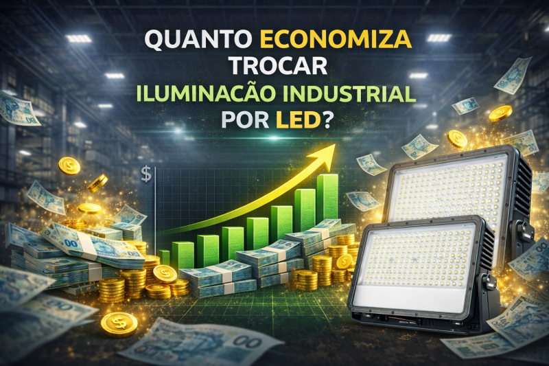 Quanto Economiza Trocar Iluminação Industrial por LED?