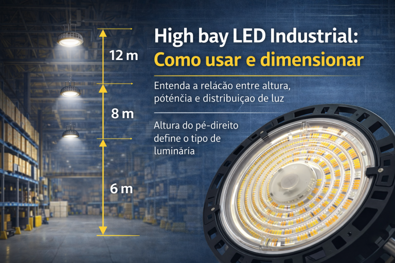 High Bay LED Quando Usar e Como Dimensionar Corretamente