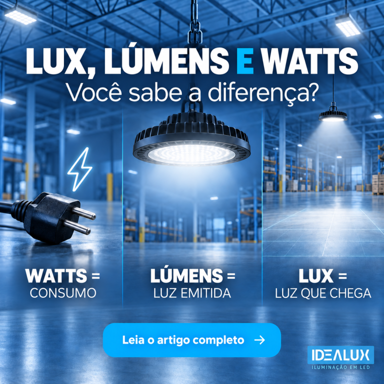 Lux, Lúmens e Watts: Qual a Diferença na Prática