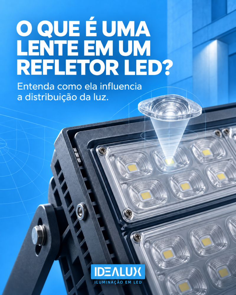 O Que é uma Lente em um Refletor LED
