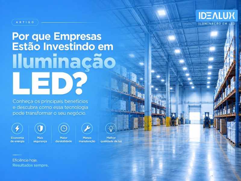 Por que empresas estão investindo em iluminação LED