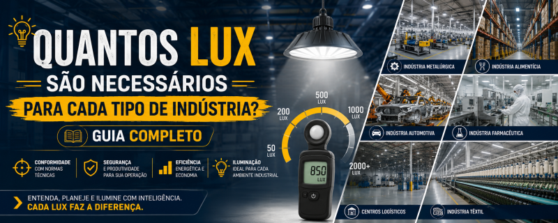 Quantos Lux São Necessários para Cada Tipo de Indústria? Guia Completo