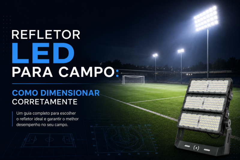 Refletor LED para Campo Como Dimensionar Corretamente a Iluminação