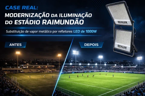 Iluminação estadio Rainundao mg ecoled 1000w