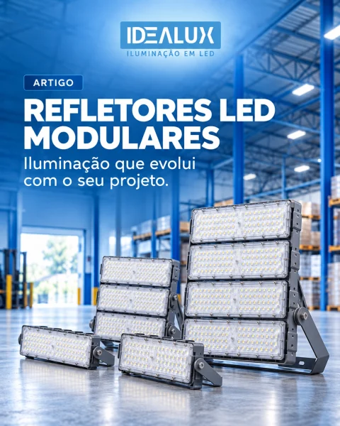 Refletores LED Modulares Como a Iluminação Evolui com o Projeto