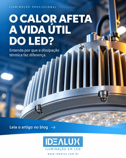 Temperatura e iluminação LED como o calor afeta a vida útil de uma luminária